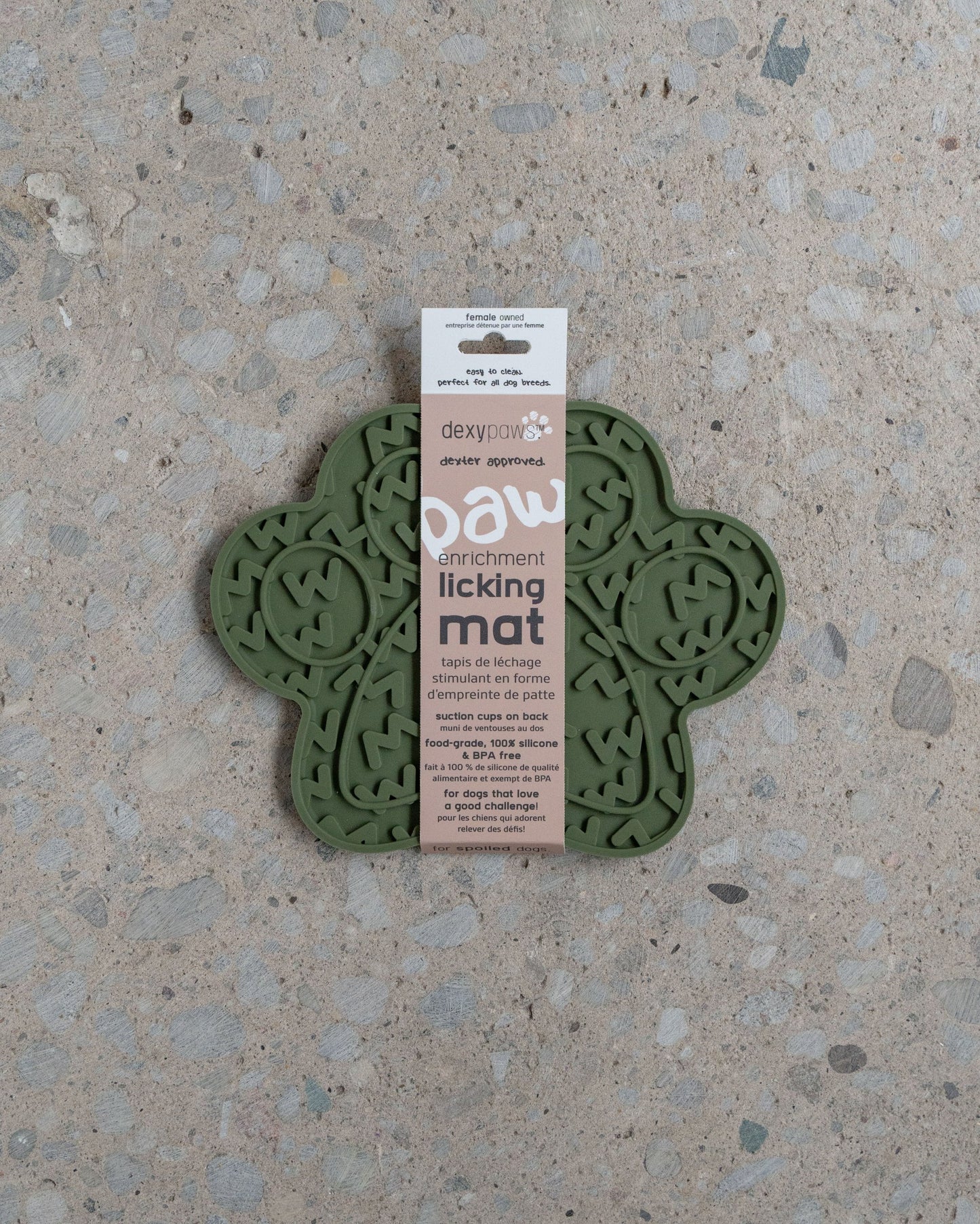 Dexypaws Paw Print Enrichment Lick Mat