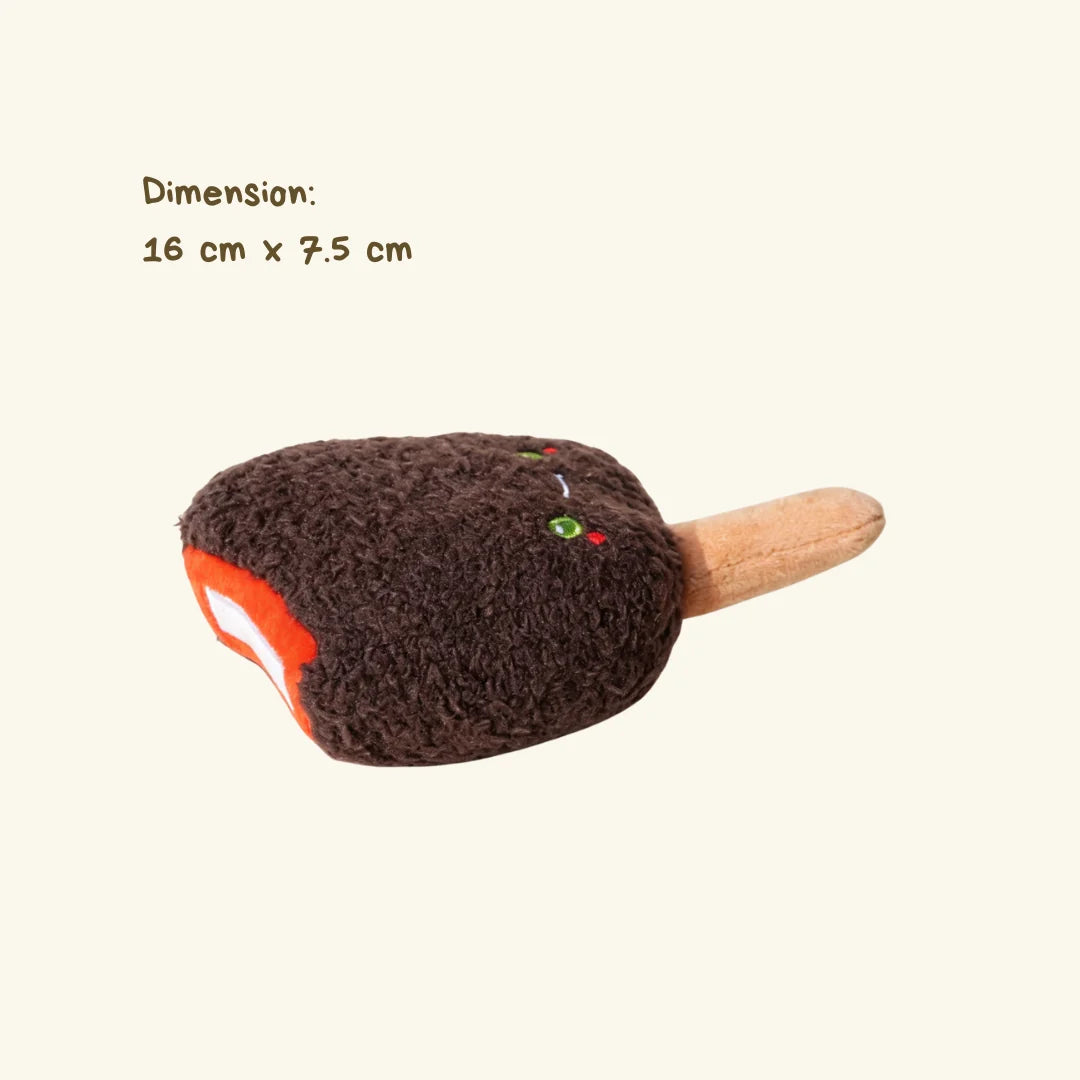 Magnum Ice Cream Plush Dog Toy