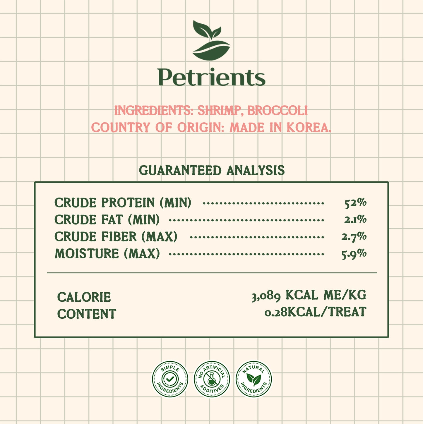 Petrients Keendlet Shrimdot Shrimp & Broccoli