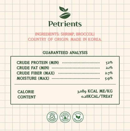 Petrients Keendlet Shrimdot Shrimp & Broccoli