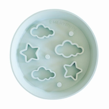 EmeryPets Star + Cloud Slow Feeder Bowl
