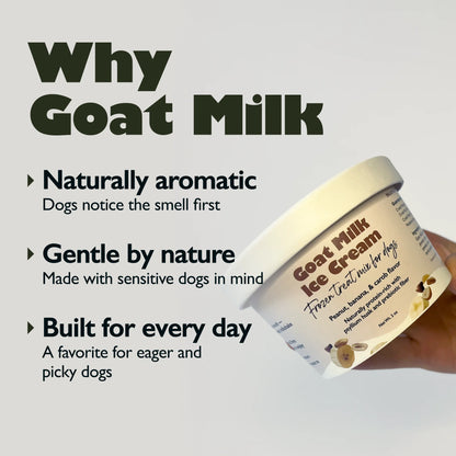 Glacier’s Goodies Goat Milk Peanut, Banana & Carob Ice Cream