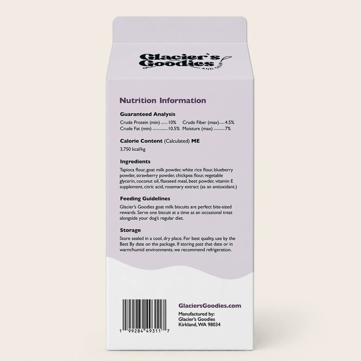 Glacier’s Goodies Goat Milk Biscuits - Blueberry & Strawberry