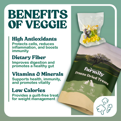 Furmily Pet Freeze Dried Mixed Vegetables