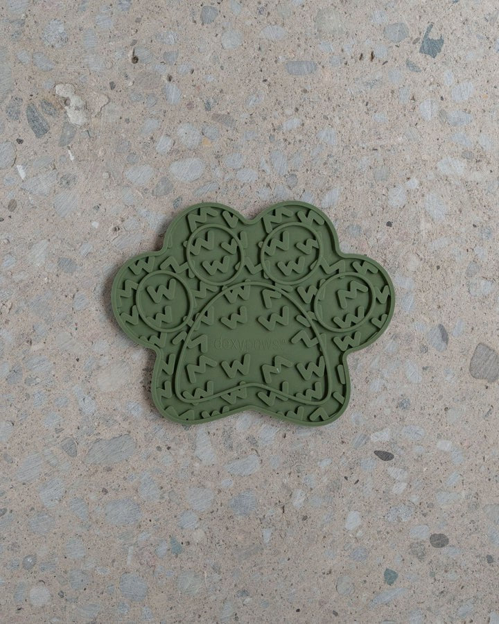 Dexypaws Paw Print Enrichment Lick Mat