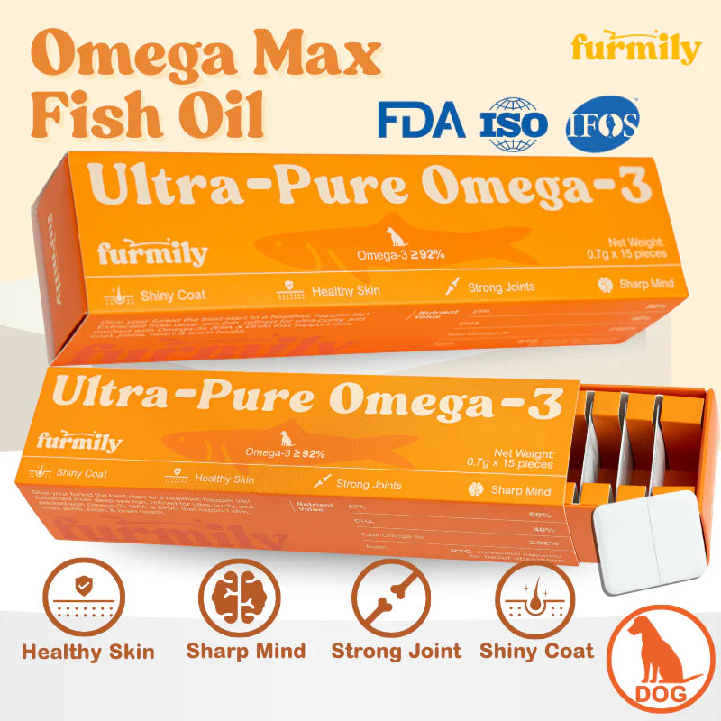 Furmily Pet Ultra-Pure Omega-3 Fish Oil for Dogs