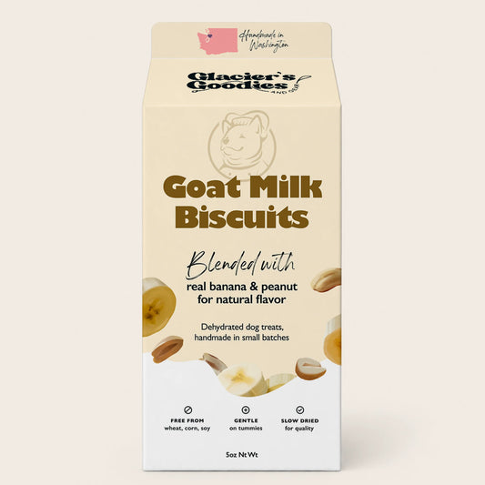 Glacier’s Goodies Goat Milk Biscuits - Peanut & Banana
