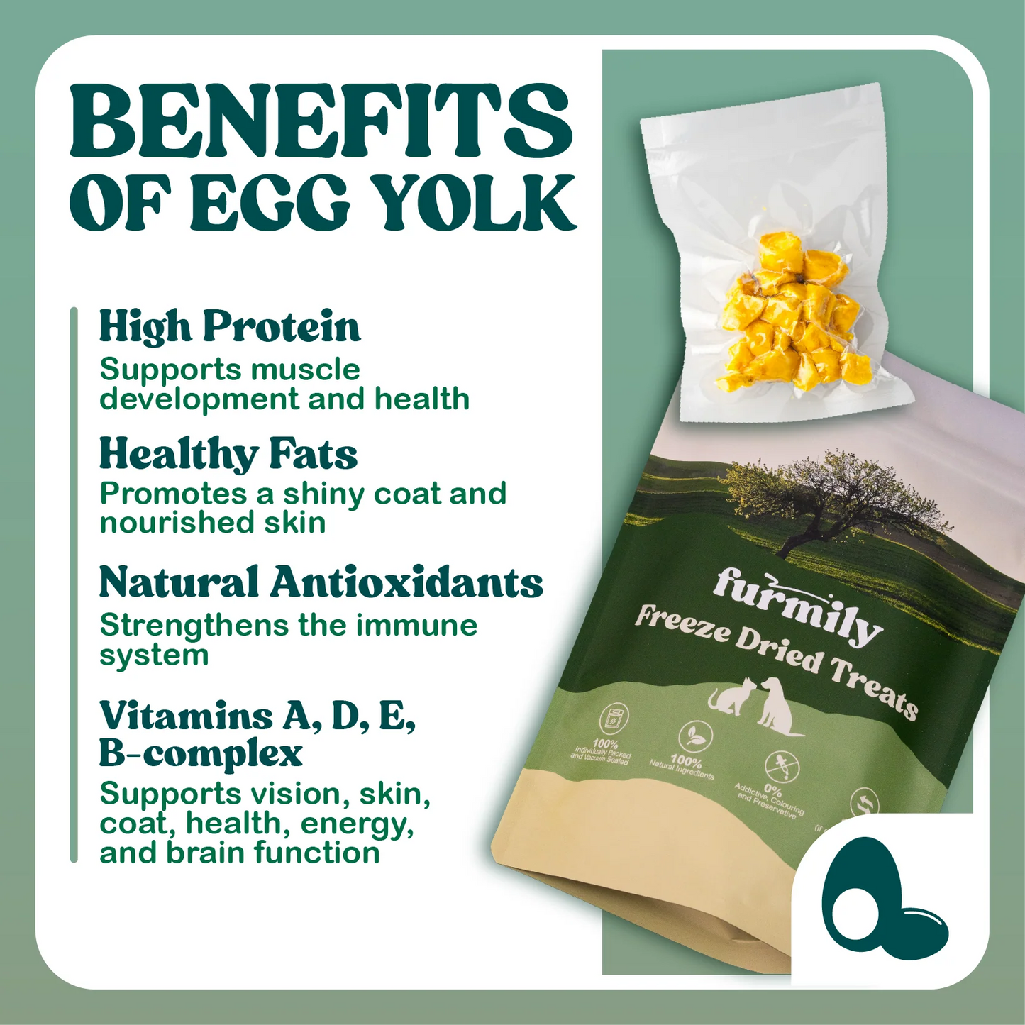 Furmily Pet Freeze Dried Egg Yolk