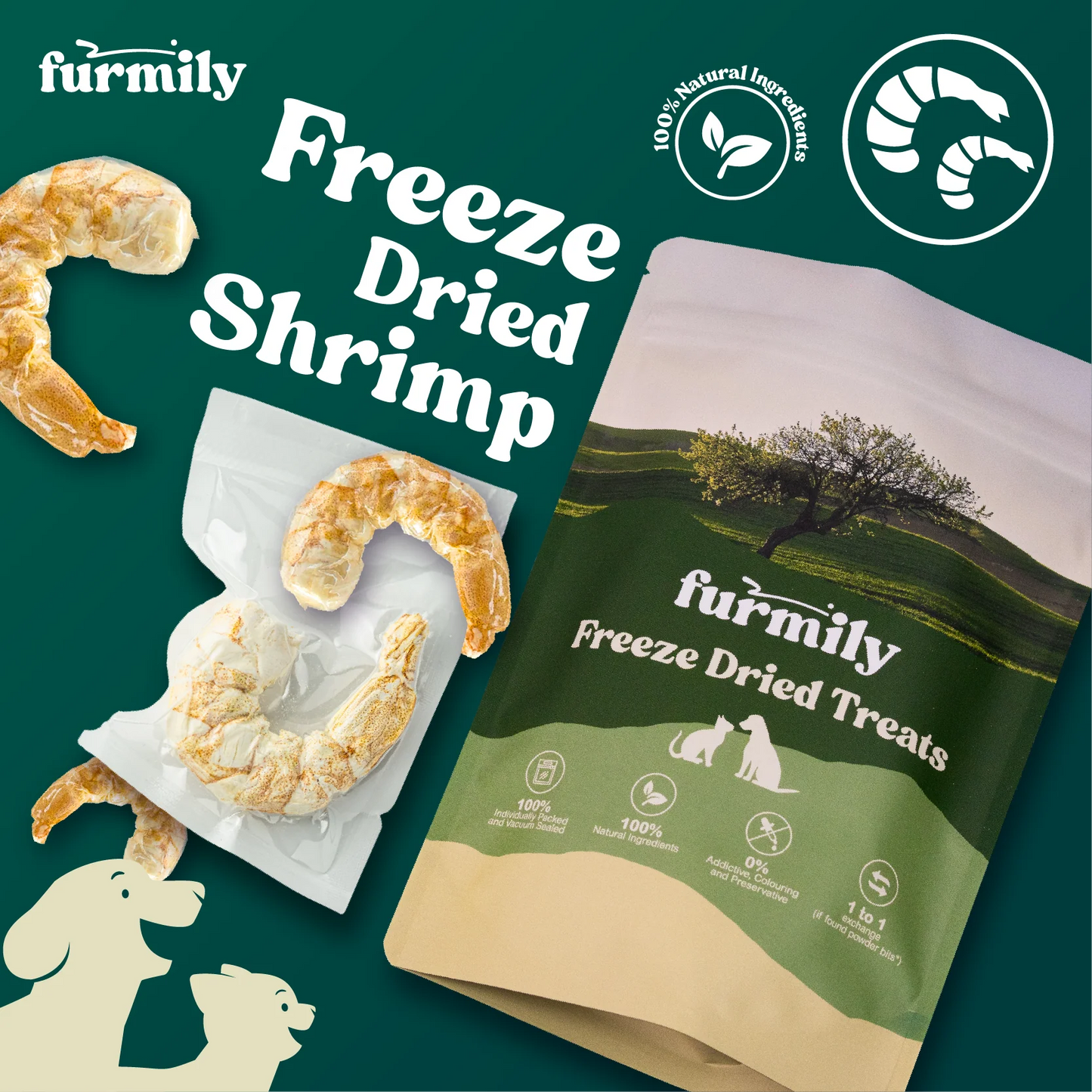 Furmily Pet Freeze Dried XL Shrimp