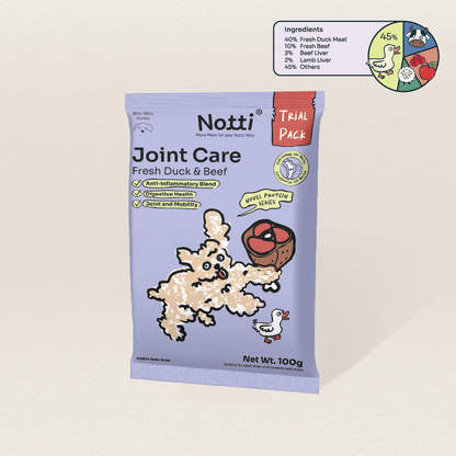 Notti Joint Care Fresh Duck & Beef Dog Food Trial Pack