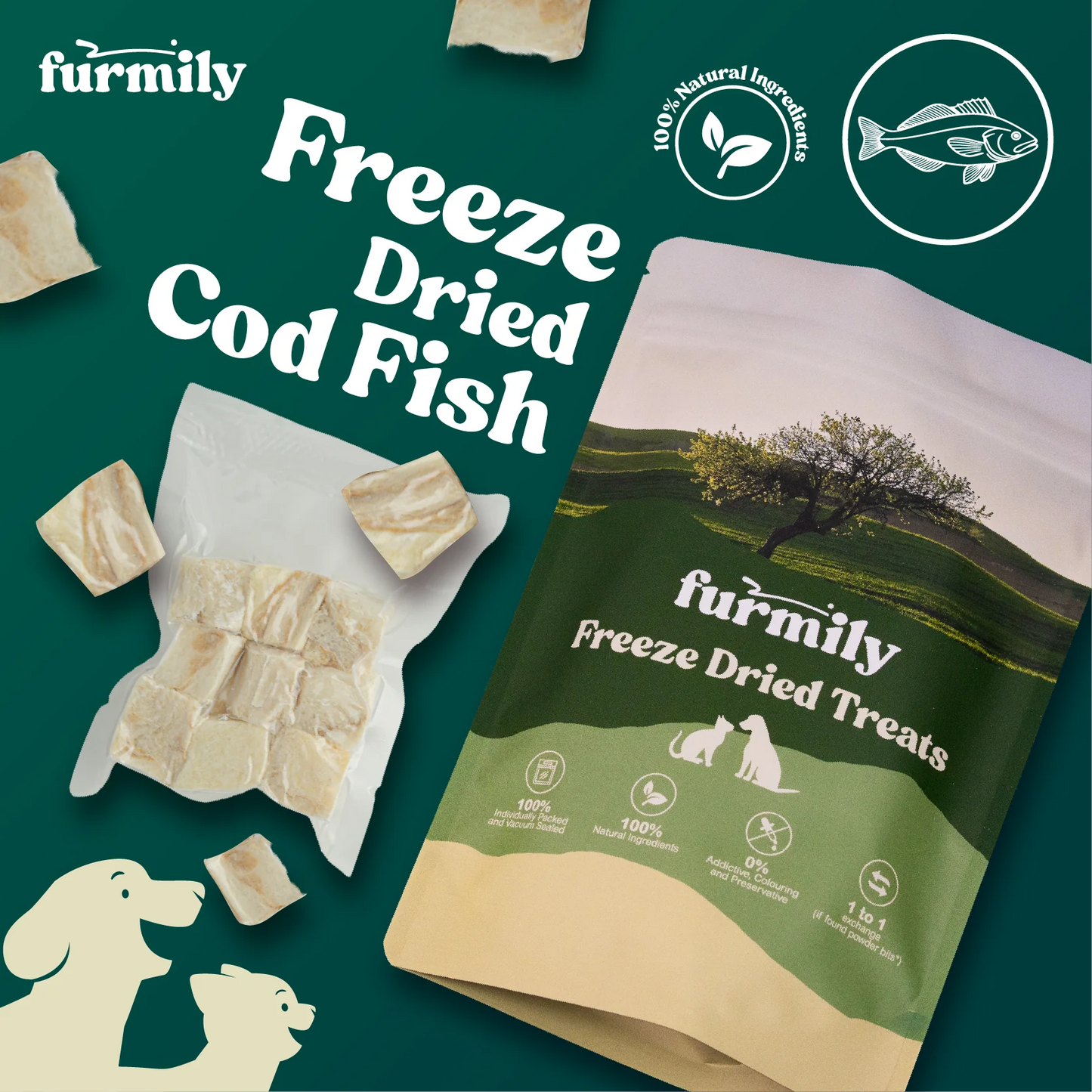 Furmily Pet Freeze Dried Cod Fish