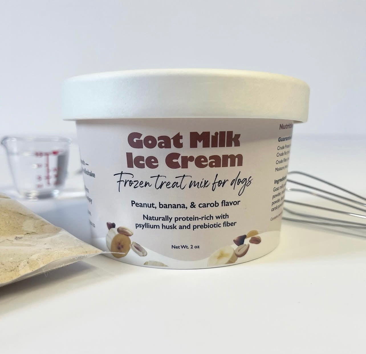 Glacier’s Goodies Goat Milk Peanut, Banana & Carob Ice Cream