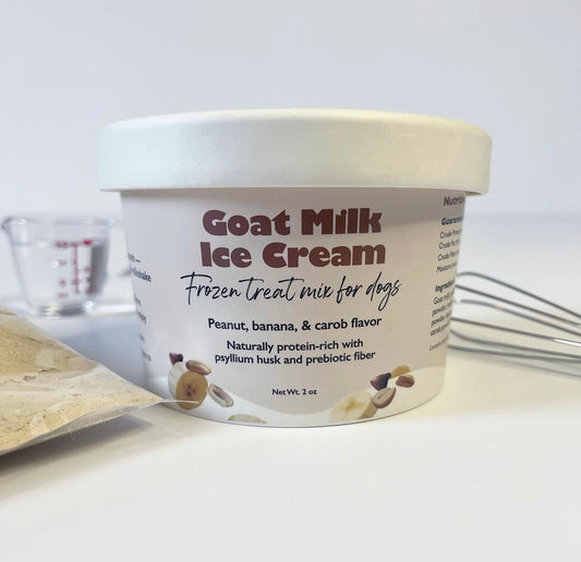 Glacier’s Goodies Goat Milk Peanut, Banana & Carob Ice Cream