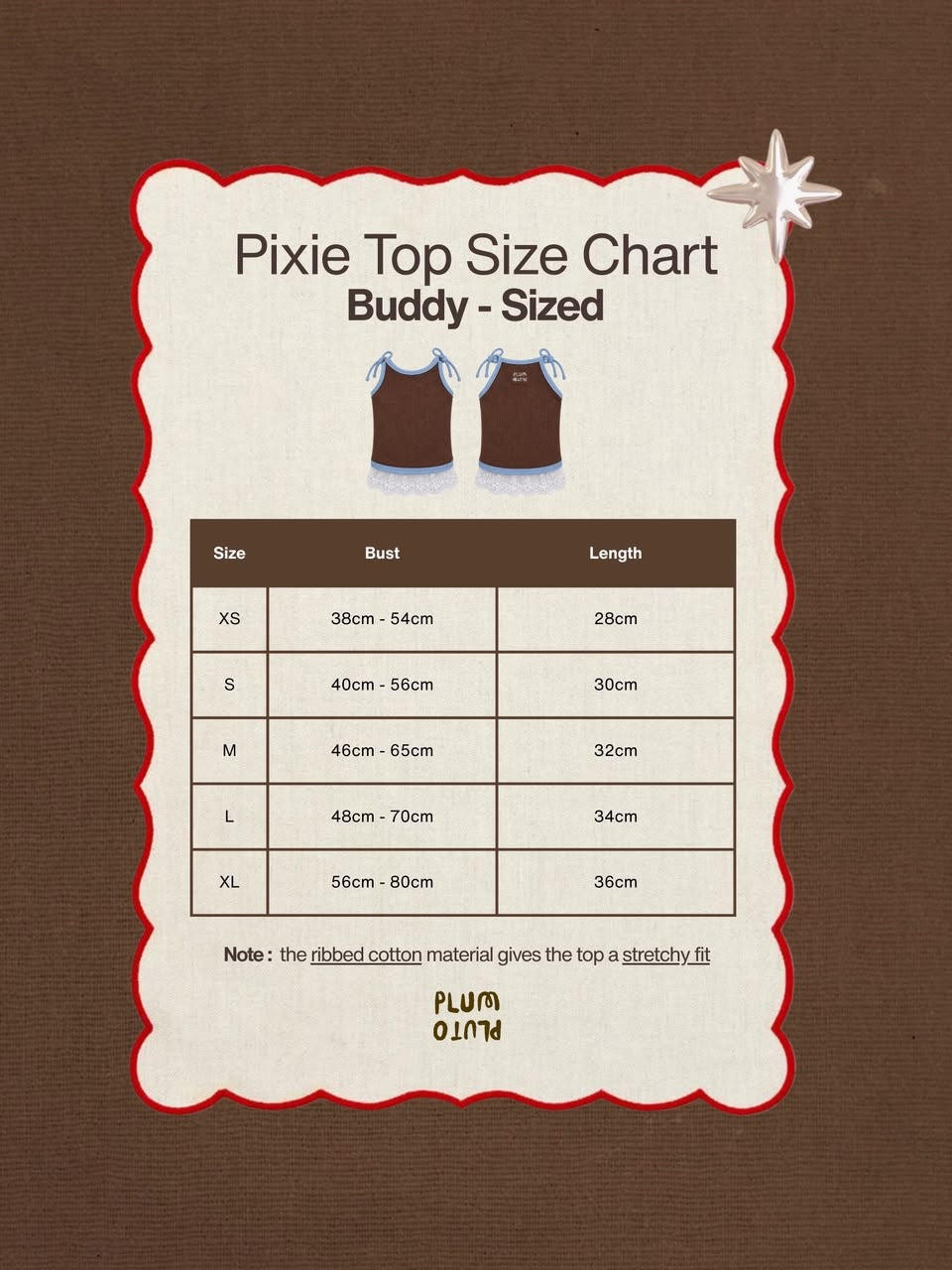 Pixie Top - Fudgy Brownie