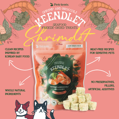 Petrients Keendlet Shrimdot Shrimp & Broccoli