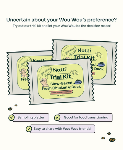 Slow-Baked Fresh Chicken & Duck Dog Food Trial Pack