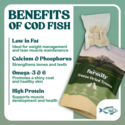 Furmily Pet Freeze Dried Cod Fish
