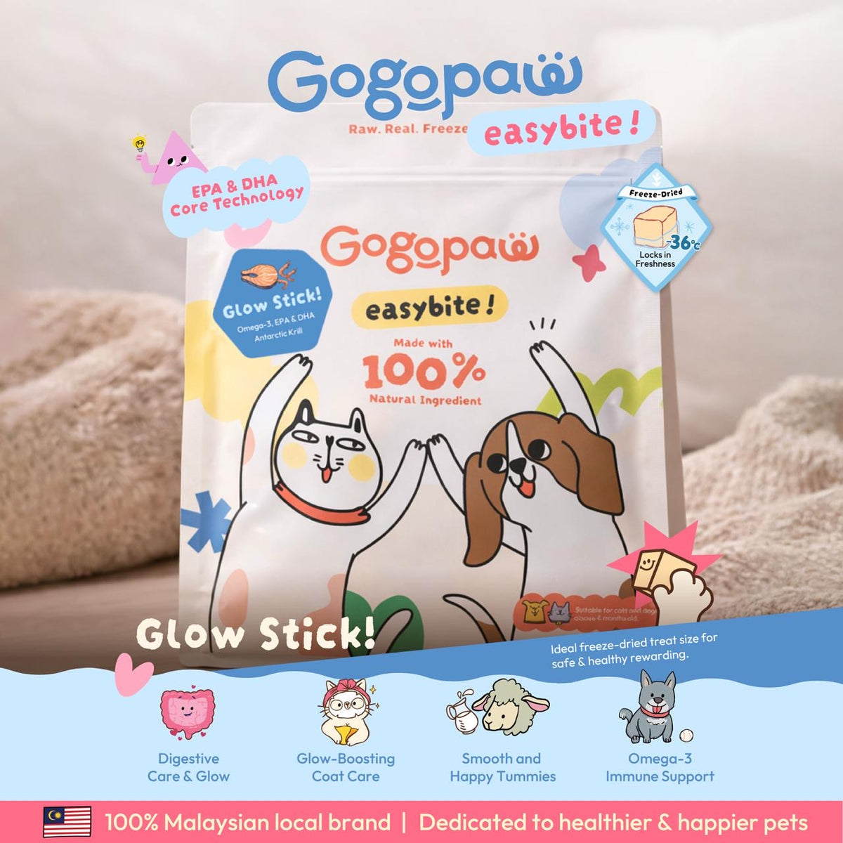 Gogopaw EasyBite Glow Stick 50g