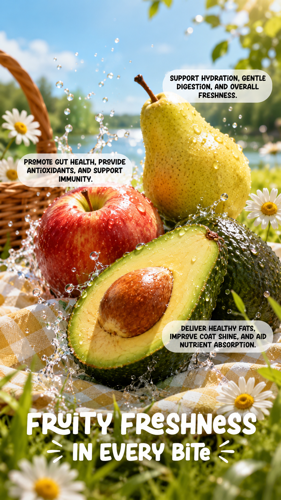 Hungry Natural’s Farm 3-in-1 Fruity Functional Main Staple Food for Dogs & Cats (50g x 18)