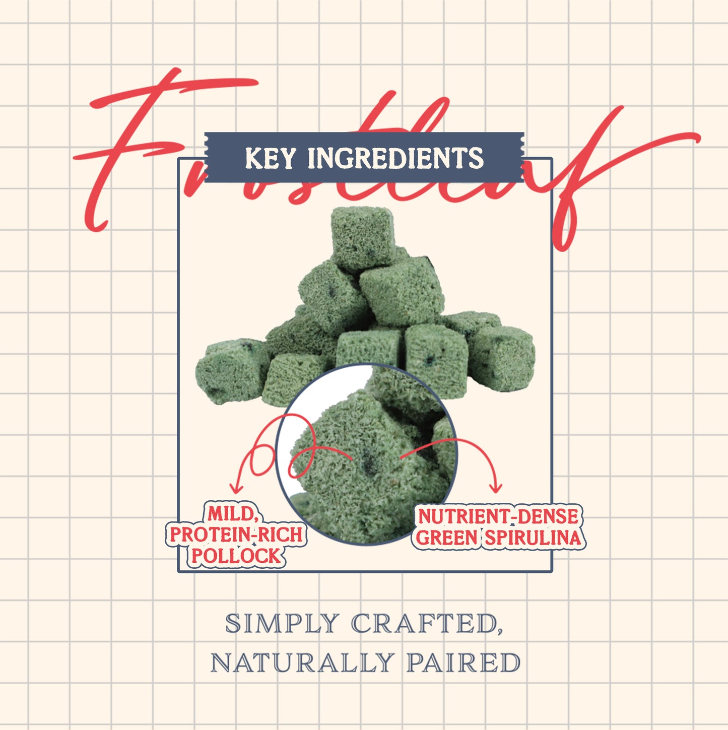 Petrients Keendlet Frostleaf Pollock & Spirulina