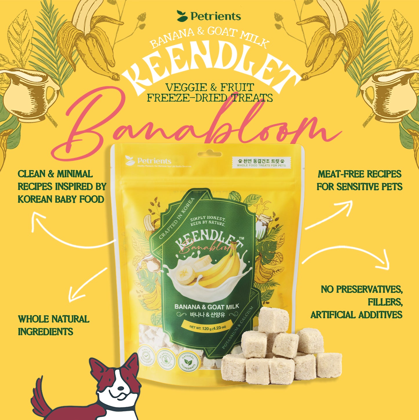 Petrients Keendlet Banabloom Banana & Goat Milk
