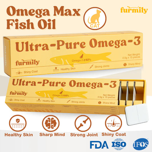 Furmily Pet Ultra-Pure Omega-3 Fish Oil for Cats