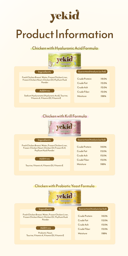 YEKID Functional Complete Canned Meal Variety Box for Dogs and Cats (6 × 85g)