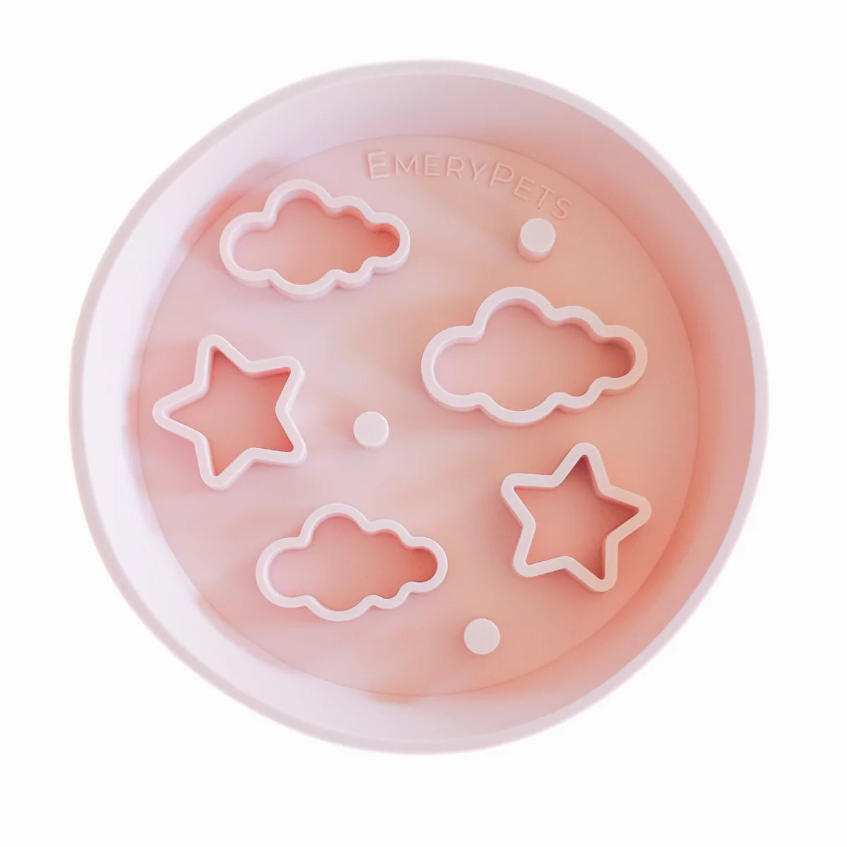 EmeryPets Star + Cloud Slow Feeder Bowl